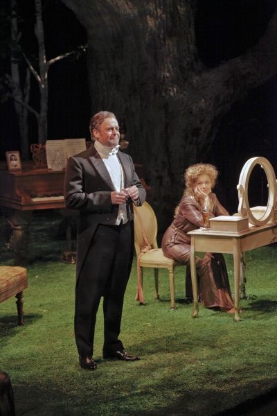 Ron Raines as Fredrik Egerman and Amy Irving as Desiree Armfeldt Photo